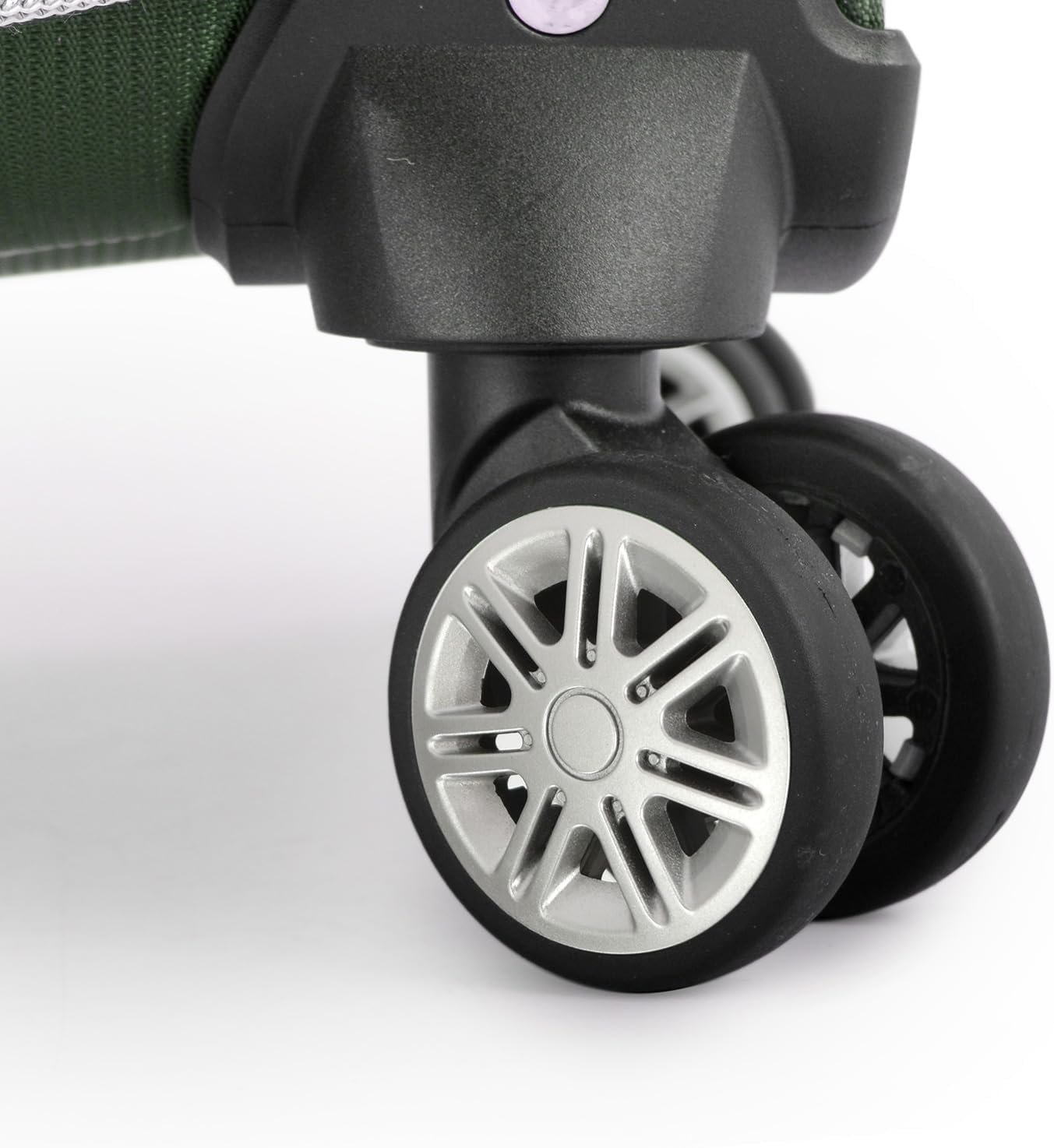 Traveler's Choice Lares Softside Expandable Luggage with Spinner Wheels, Green, Checked 30-Inch - Image 8