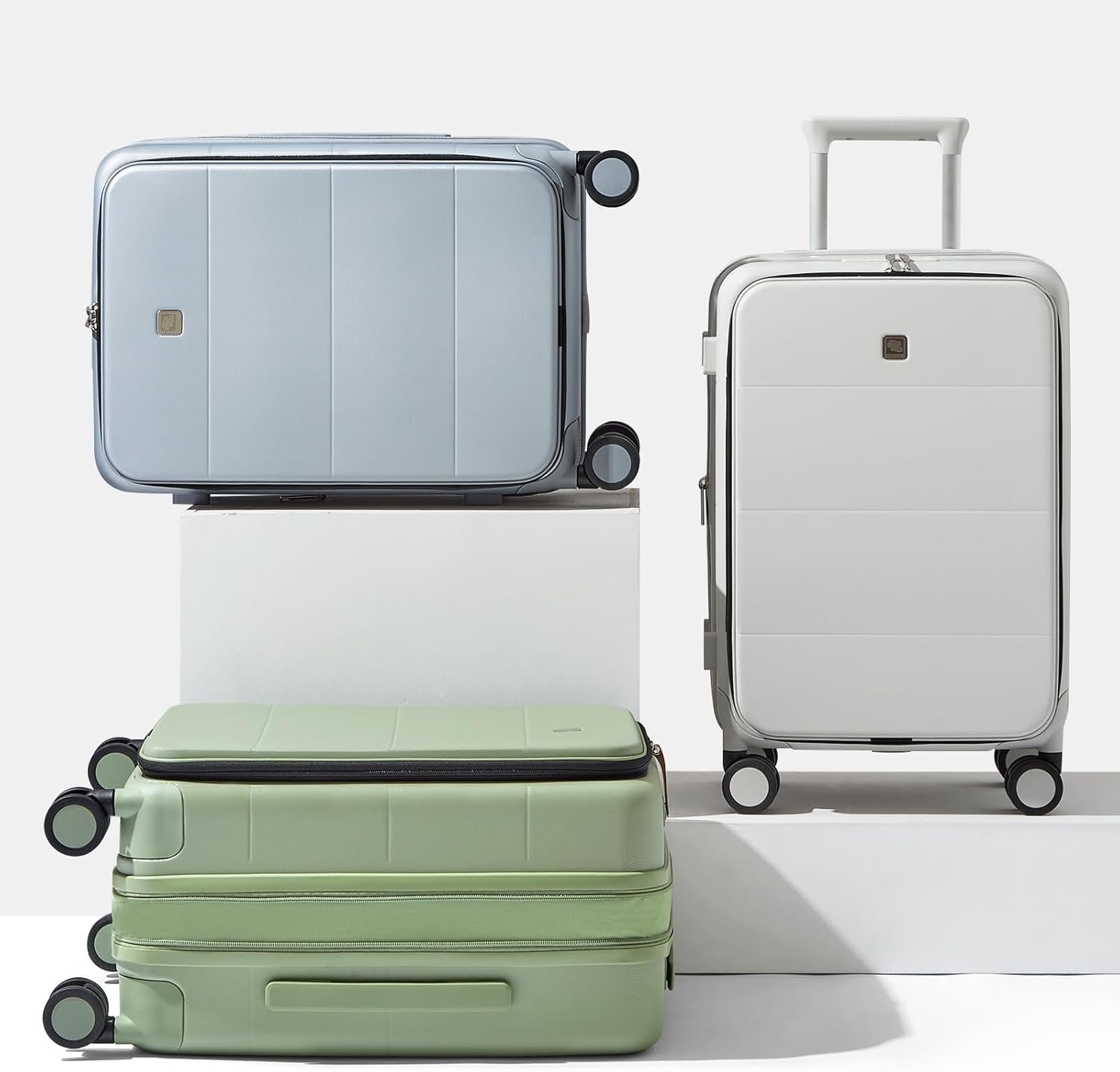 Hanke 24 Inch Expandable Checked Luggage Hard Shell Suitcases with Wheels Top Opening TSA Luggage Rolling Large Suitcases for Travel Luggage(Grey) - Image 10