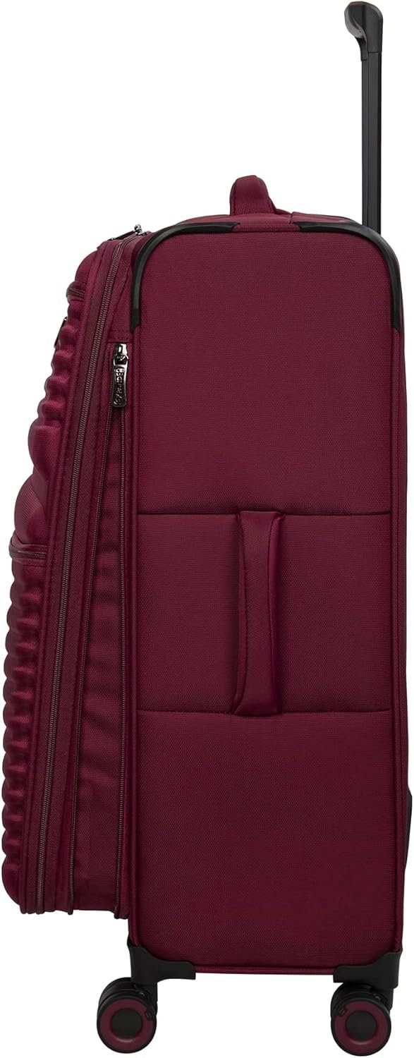 it luggage Precursor 32" Softside Checked 8 Wheel Expandable Spinner, Dark Red - Image 7