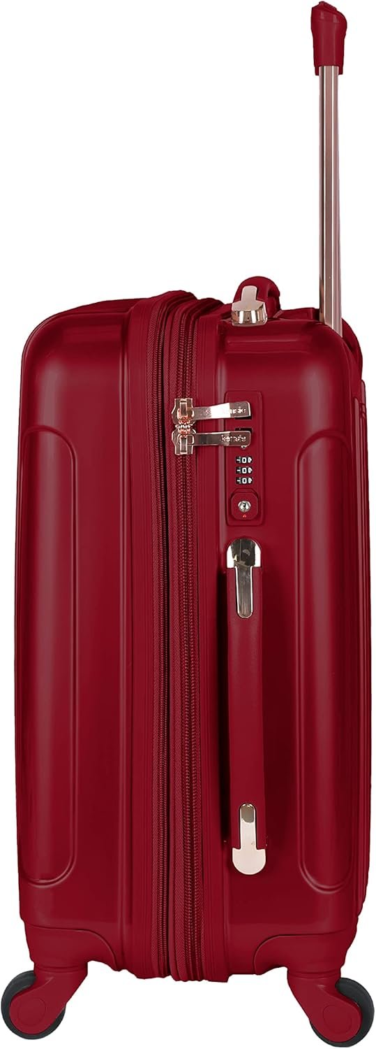 kensie Women's Alma Hardside Spinner Luggage, Expandable, Japanese Carmine Red, Carry-On 20-Inch - Image 4