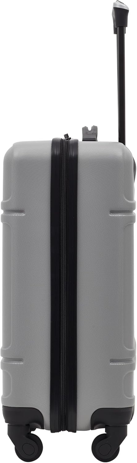 Travelers Club Skyline Spinner Luggage, Gray, 22-Inch Carry-On - Image 4