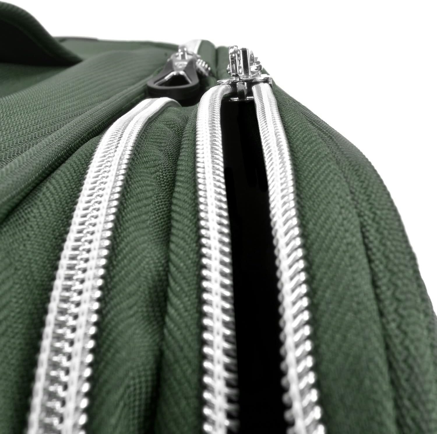 Traveler's Choice Lares Softside Expandable Luggage with Spinner Wheels, Green, Checked 30-Inch - Image 4