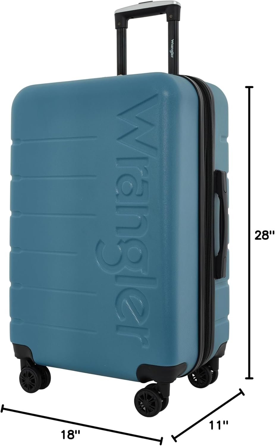 Wrangler Maverick 3 Piece Luggage Set, Blue Heaven, 45.72 cm x 27.94 cm x 71.12 cm - Image 12