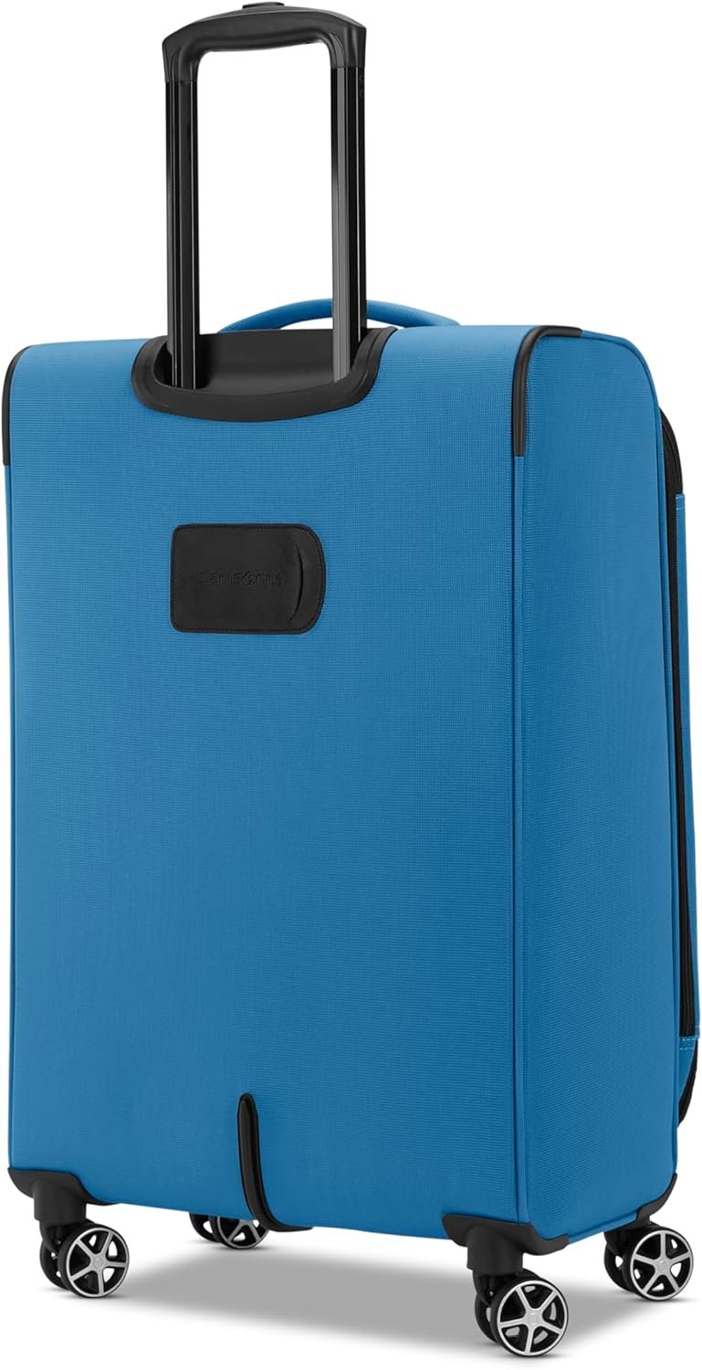 Samsonite Saire LTE Softside Expandable Luggage with Spinner Wheels, Carribean Blue, 2-Piece Set (Carry-on/Medium) - Image 5
