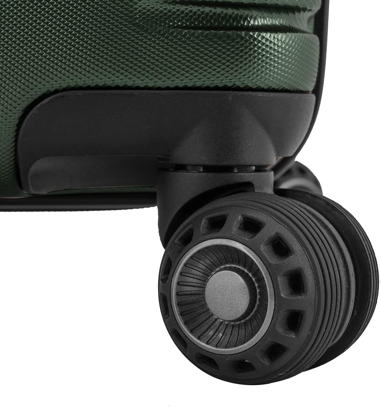 Traveler's Choice Archer Polycarbonate Hardside Spinner Luggage Set, Tie Down Straps ,Green, 2-Piece - Image 7