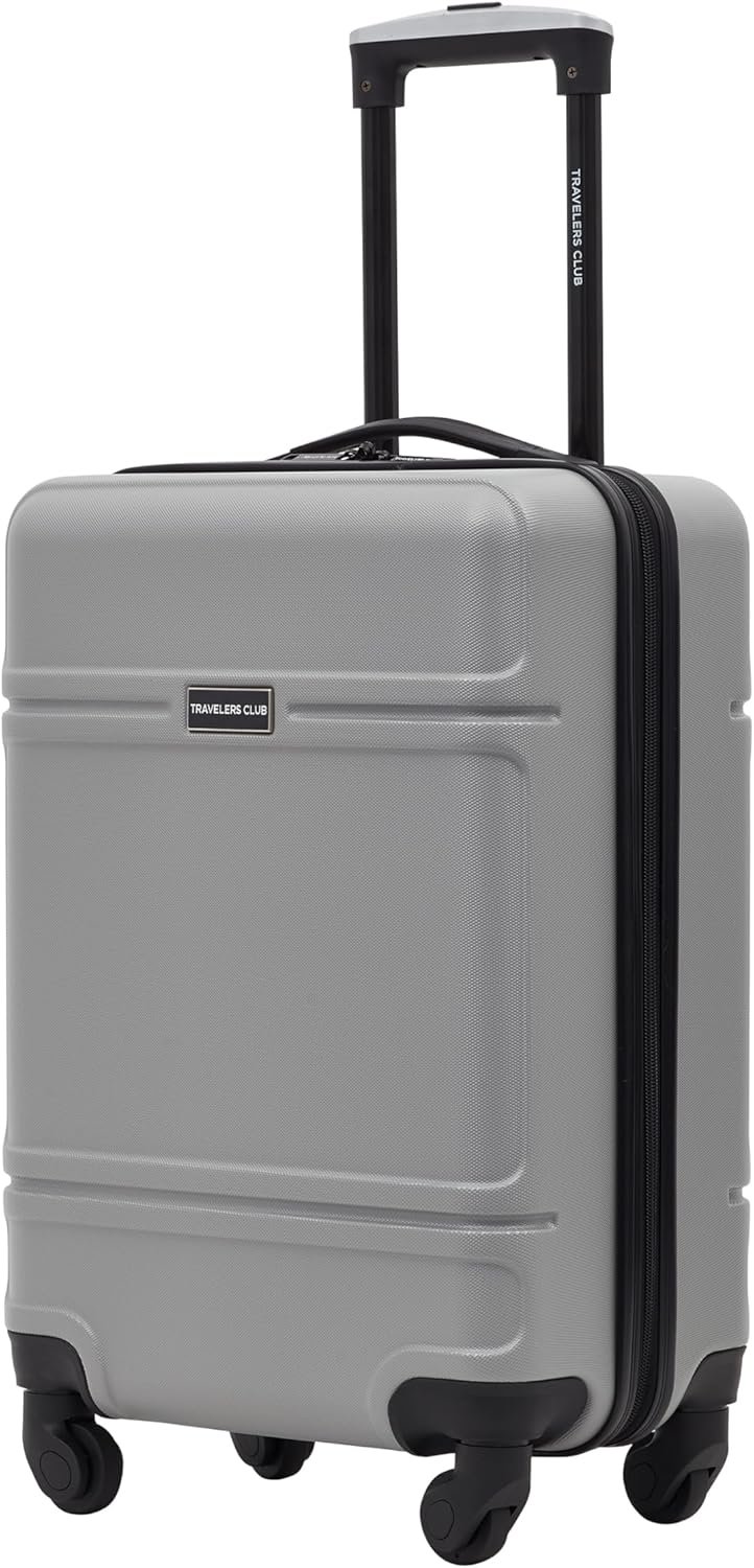 Travelers Club Skyline Spinner Luggage, Gray, 22-Inch Carry-On - Image 3
