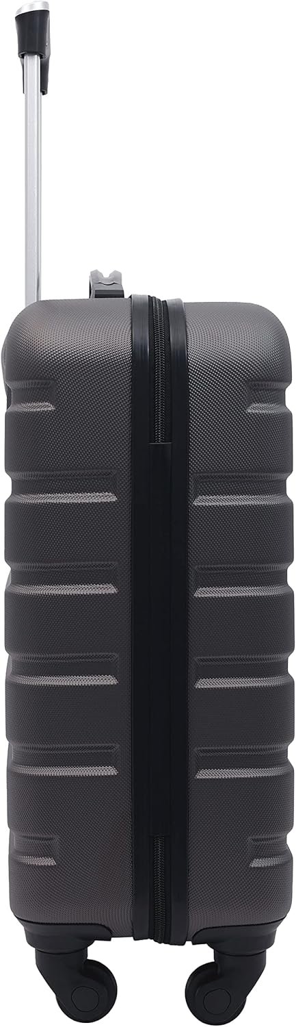 Wrangler Hardside Spinner Carry-On Luggage, Charcoal, 22-Inch - Image 5
