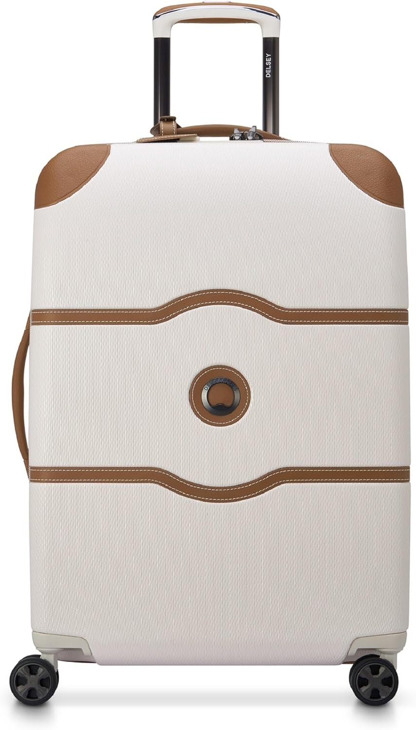 DELSEY PARIS Chatelet Air 2.0 Hardside Luggage with Spinner Wheels, Angora, Checked-Medium 24 Inch - Image 2