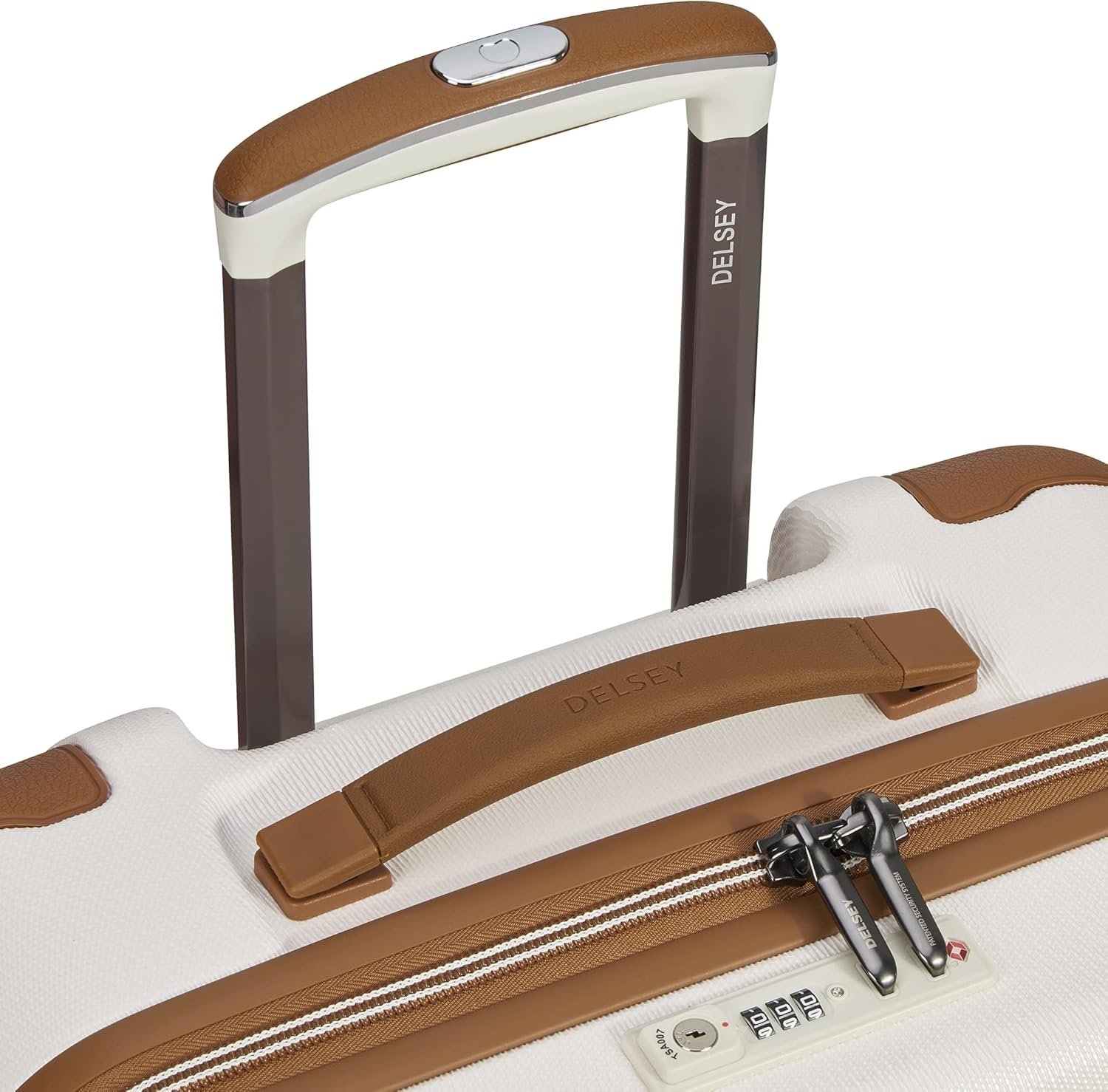 DELSEY PARIS Chatelet Air 2.0 Hardside Luggage with Spinner Wheels, Angora, Checked-Medium 24 Inch - Image 11