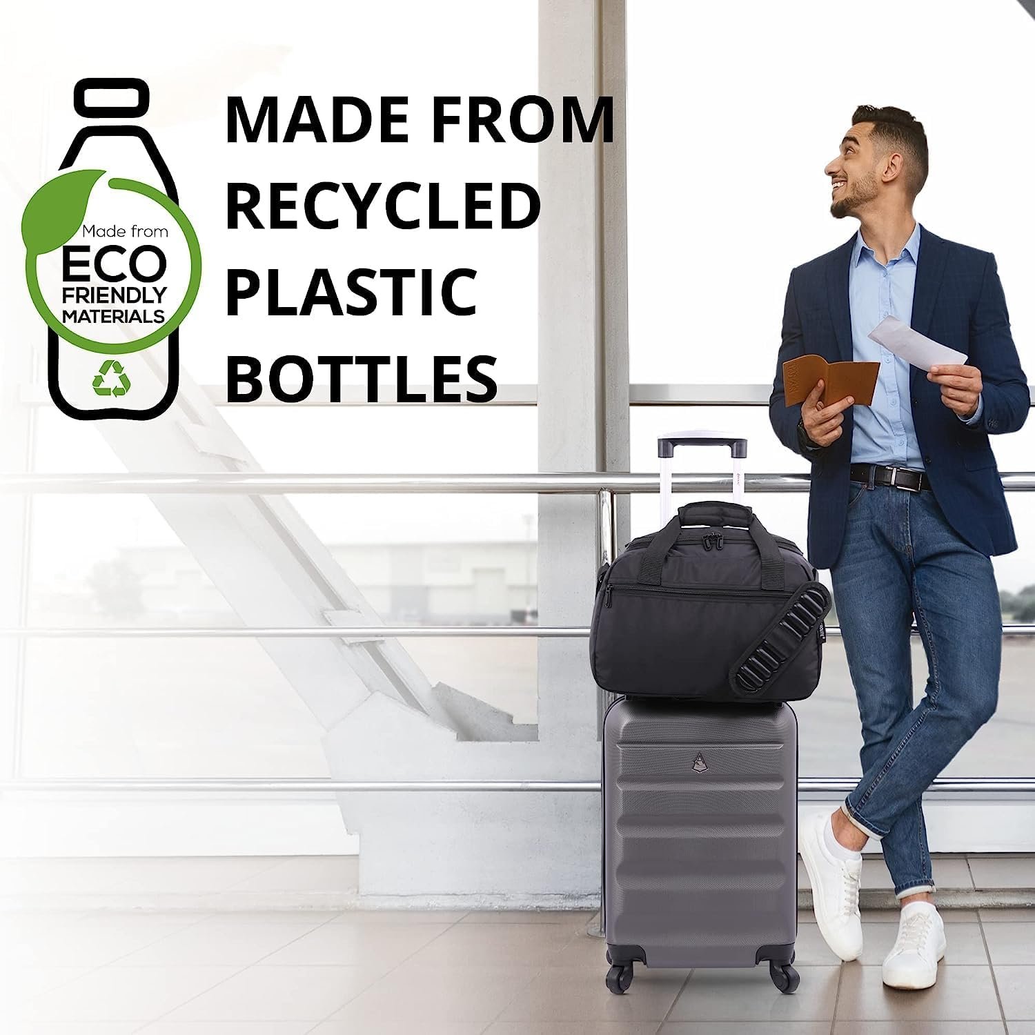 Aerolite Underseat 17x13x8” jetBlue Airline Maximum Size Carry On Holdall with 5 Year Guarantee, Premium Carry On Personal Item Eco-Friendly Travel Duffel Bag - Image 7