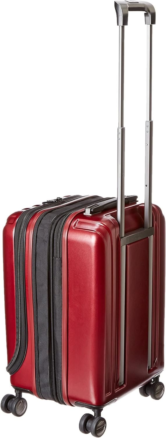 DELSEY PARIS Titanium Hardside Expandable Luggage with Spinner Wheels Carry-On Luggage, Black Cherry Red, Carry-On 19 Inch - Image 3