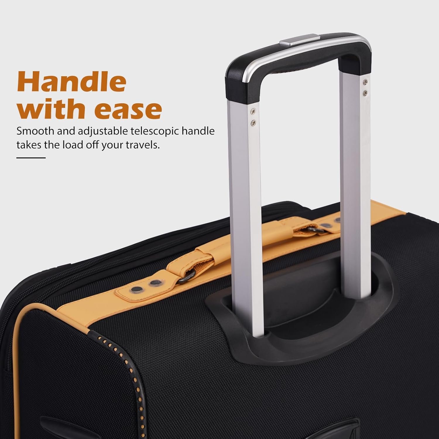 Coolife Luggage 4 Piece Set Suitcase Expandable TSA lock spinner softshell - Image 6