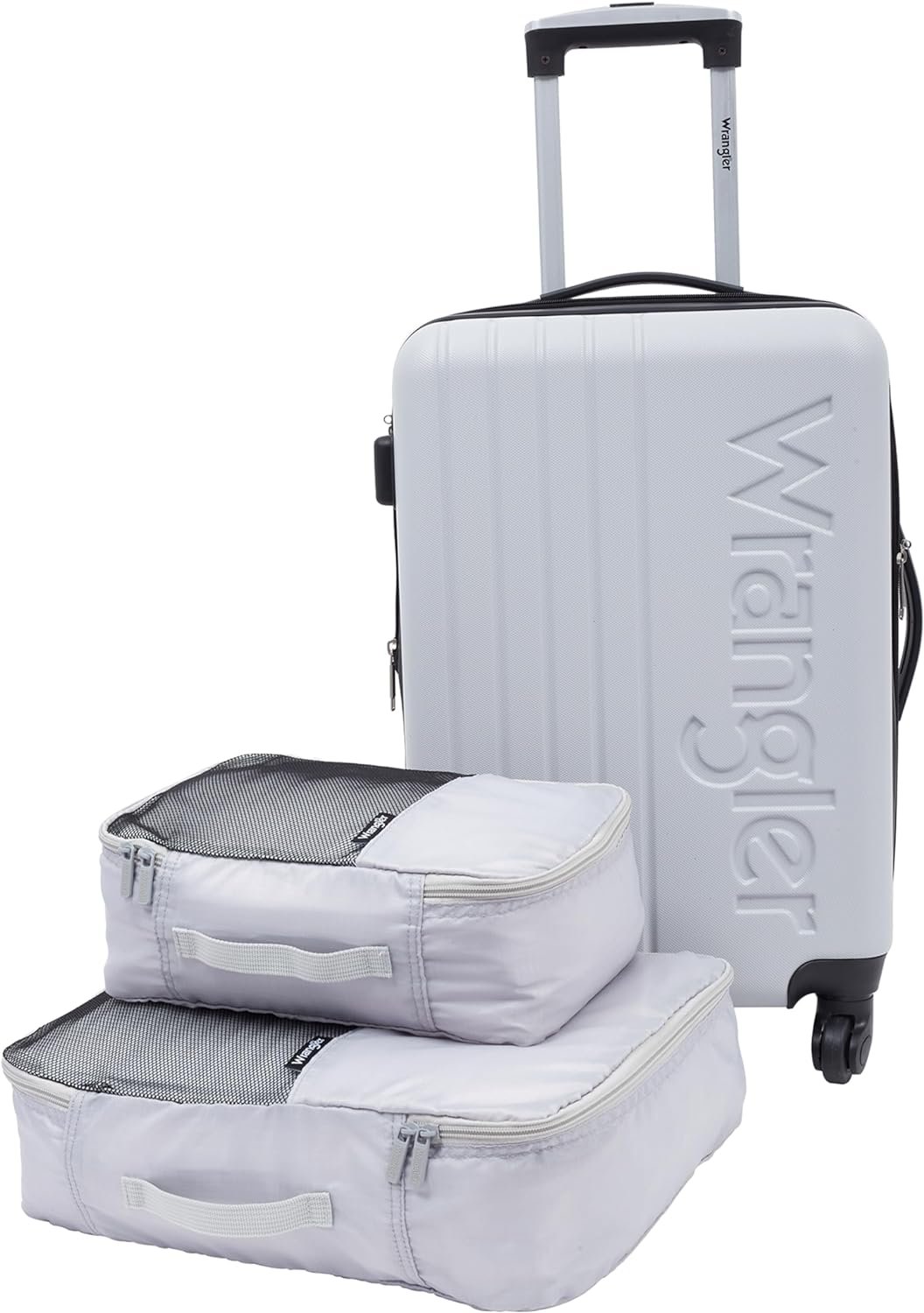 Wrangler Luggage Set, Grey, 20" Carry-On - Image 2