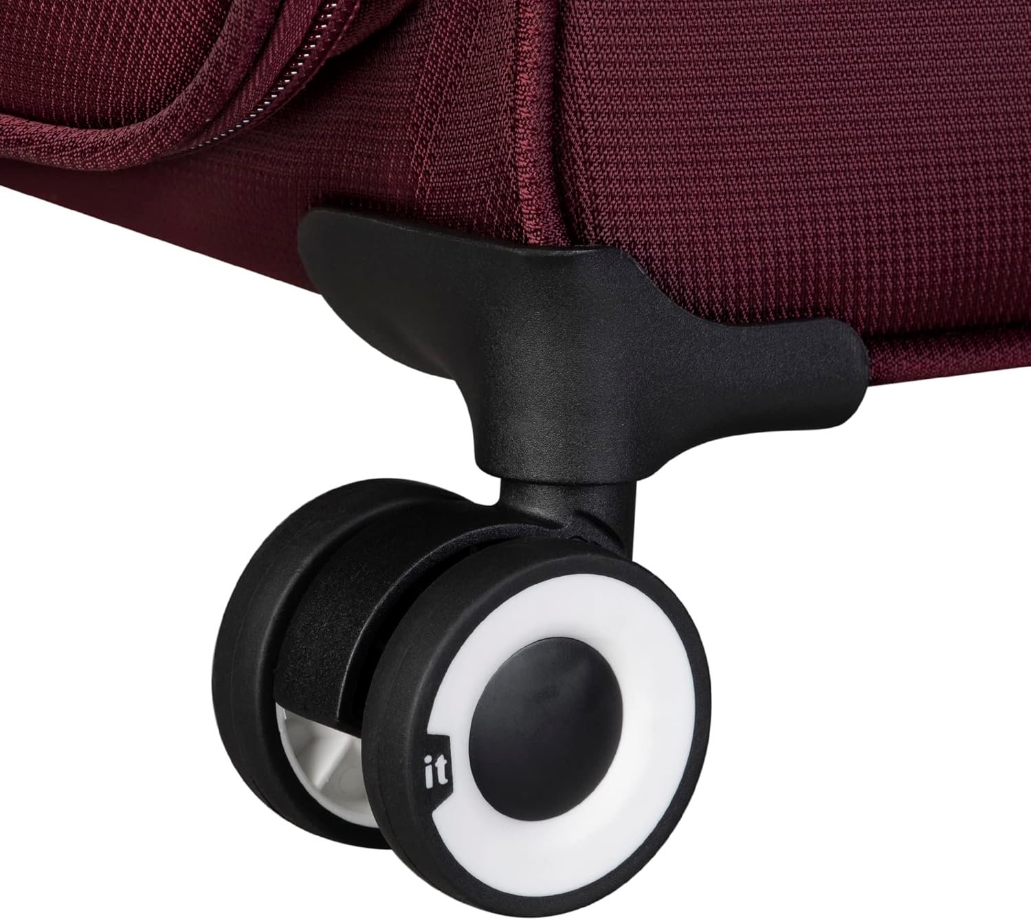 it luggage Intrepid 22" Softside Carry-on 8 Wheel Expandable Spinner with TSA Lock, Dark Red - Image 3