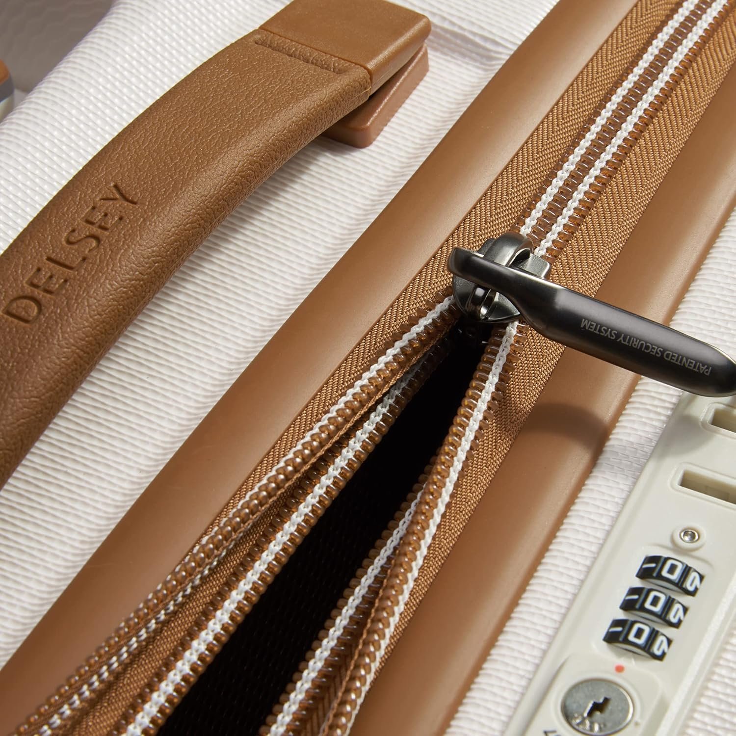 DELSEY PARIS Chatelet Air 2.0 Hardside Luggage with Spinner Wheels, Angora, Checked-Medium 24 Inch - Image 10