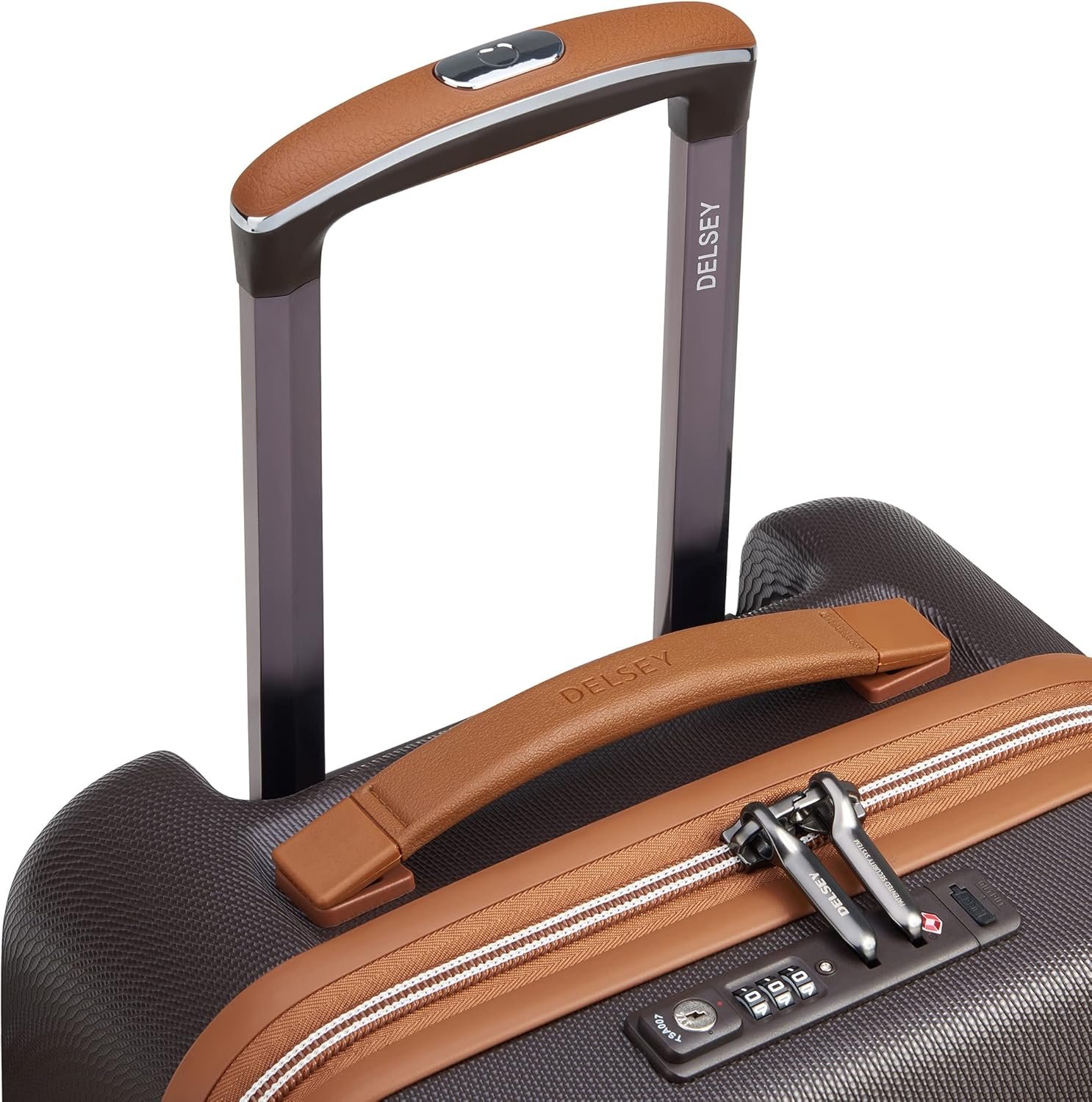 DELSEY PARIS Chatelet Air 2.0 Hardside Luggage with Spinner Wheels, Chocolate Brown, 2 Piece Set (19/28) - Image 8