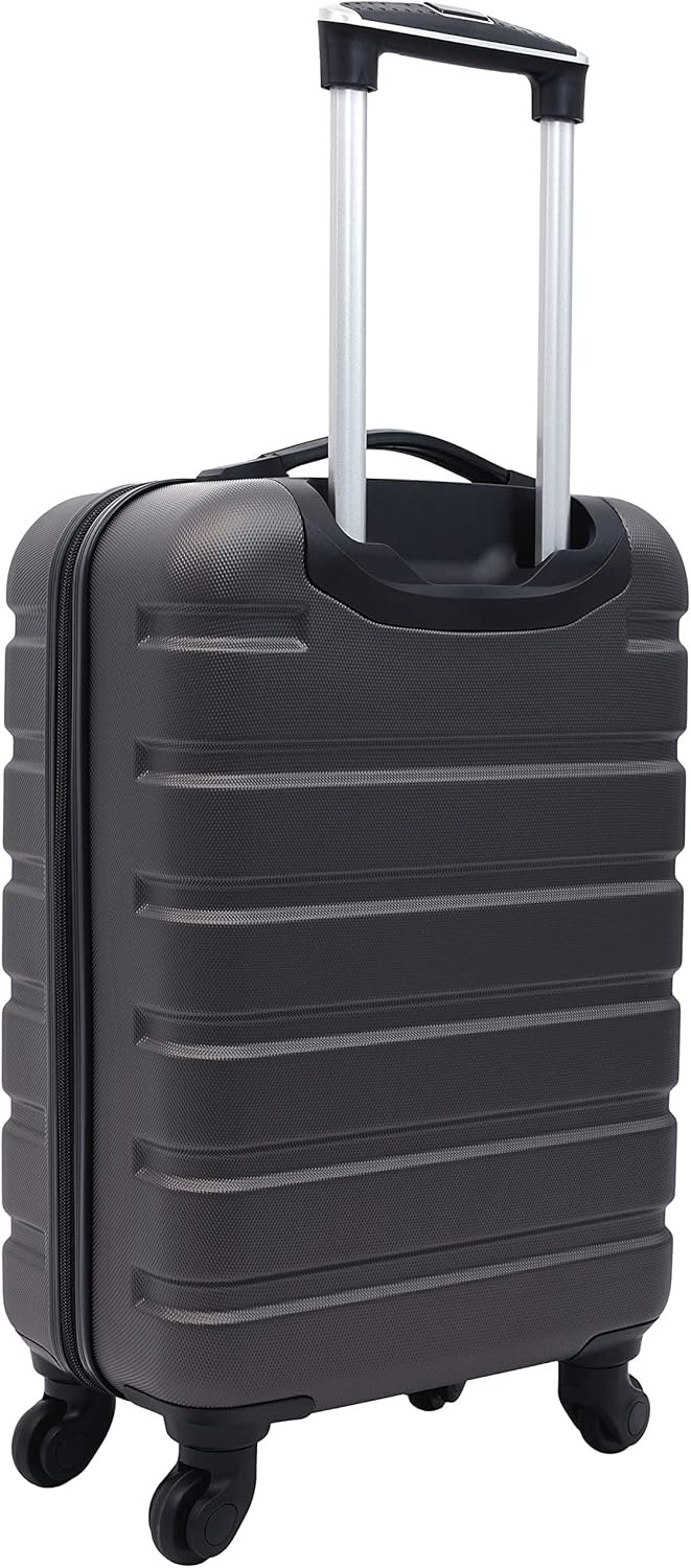 Wrangler Hardside Spinner Carry-On Luggage, Charcoal, 22-Inch - Image 4