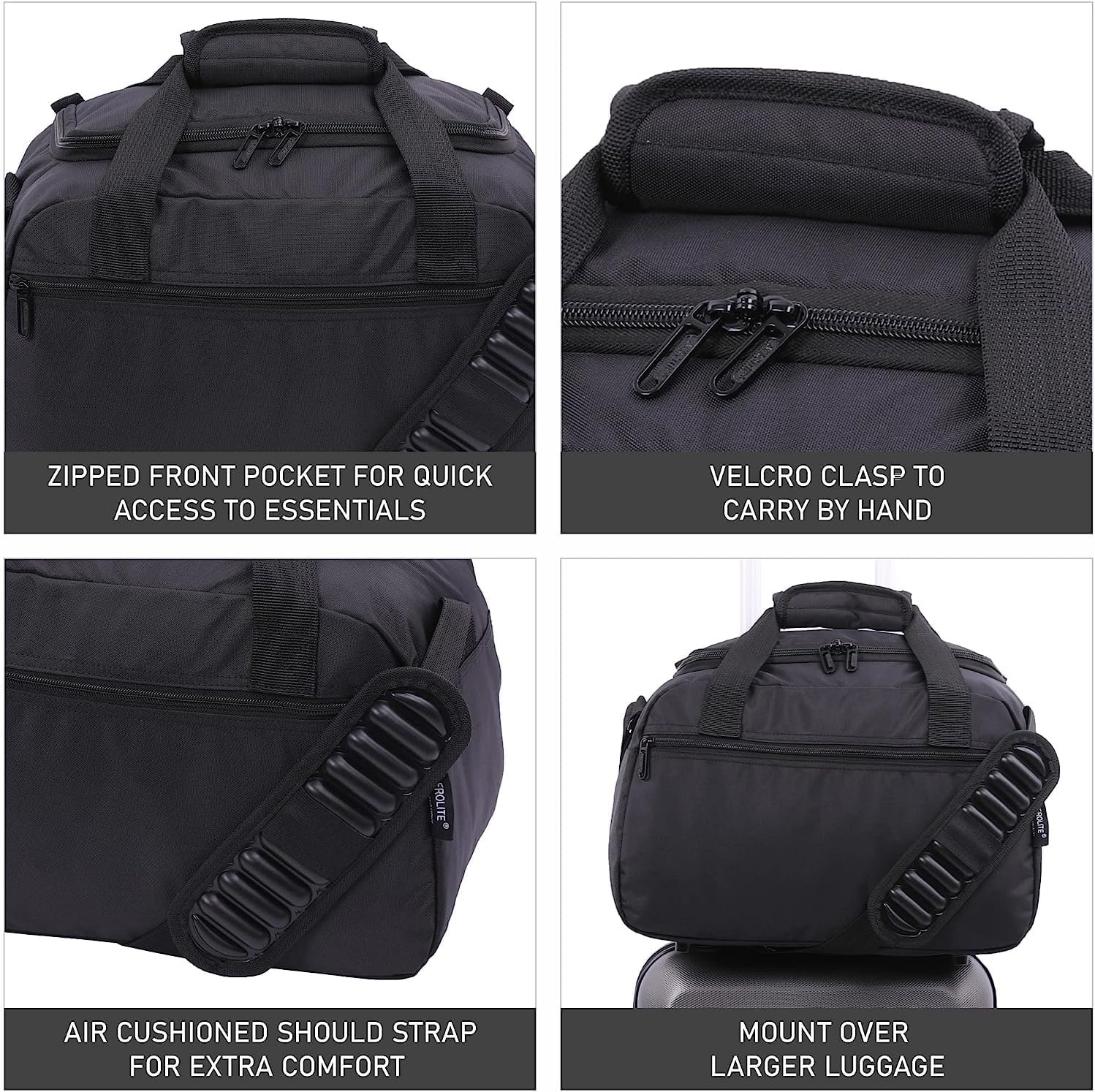 Aerolite Underseat 17x13x8” jetBlue Airline Maximum Size Carry On Holdall with 5 Year Guarantee, Premium Carry On Personal Item Eco-Friendly Travel Duffel Bag - Image 5