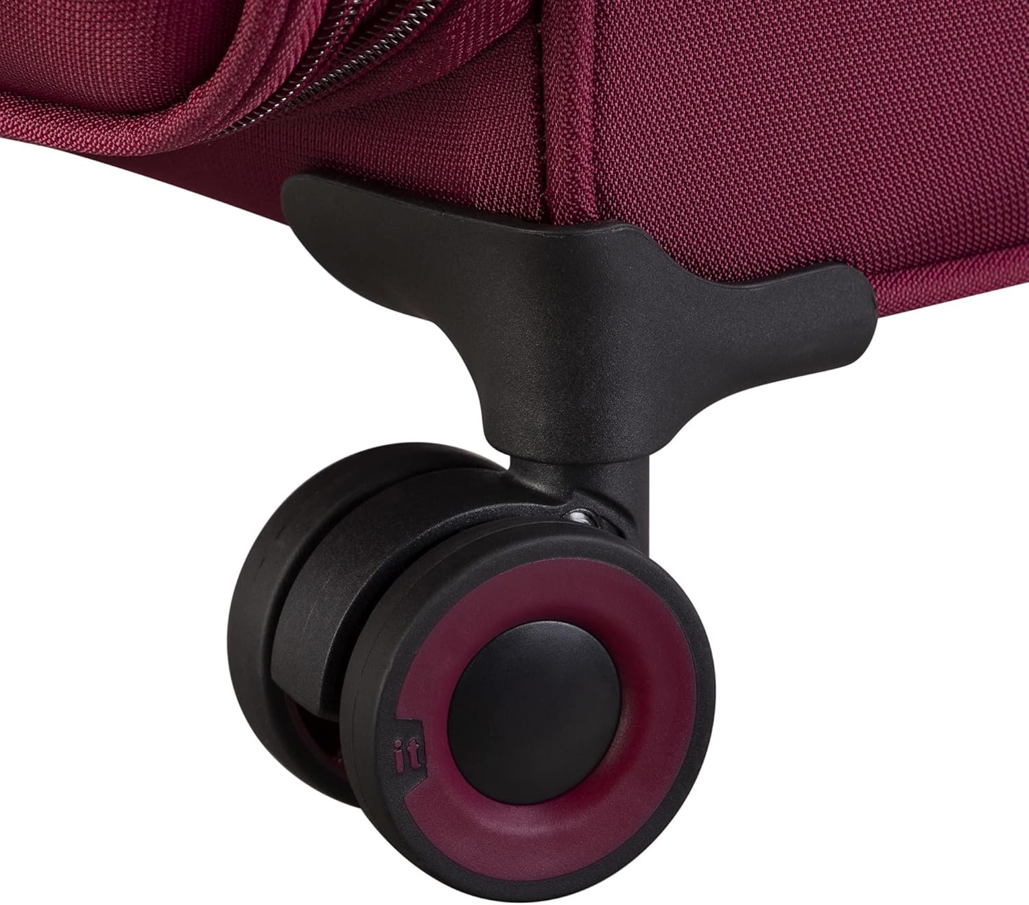 it luggage Precursor 32" Softside Checked 8 Wheel Expandable Spinner, Dark Red - Image 3