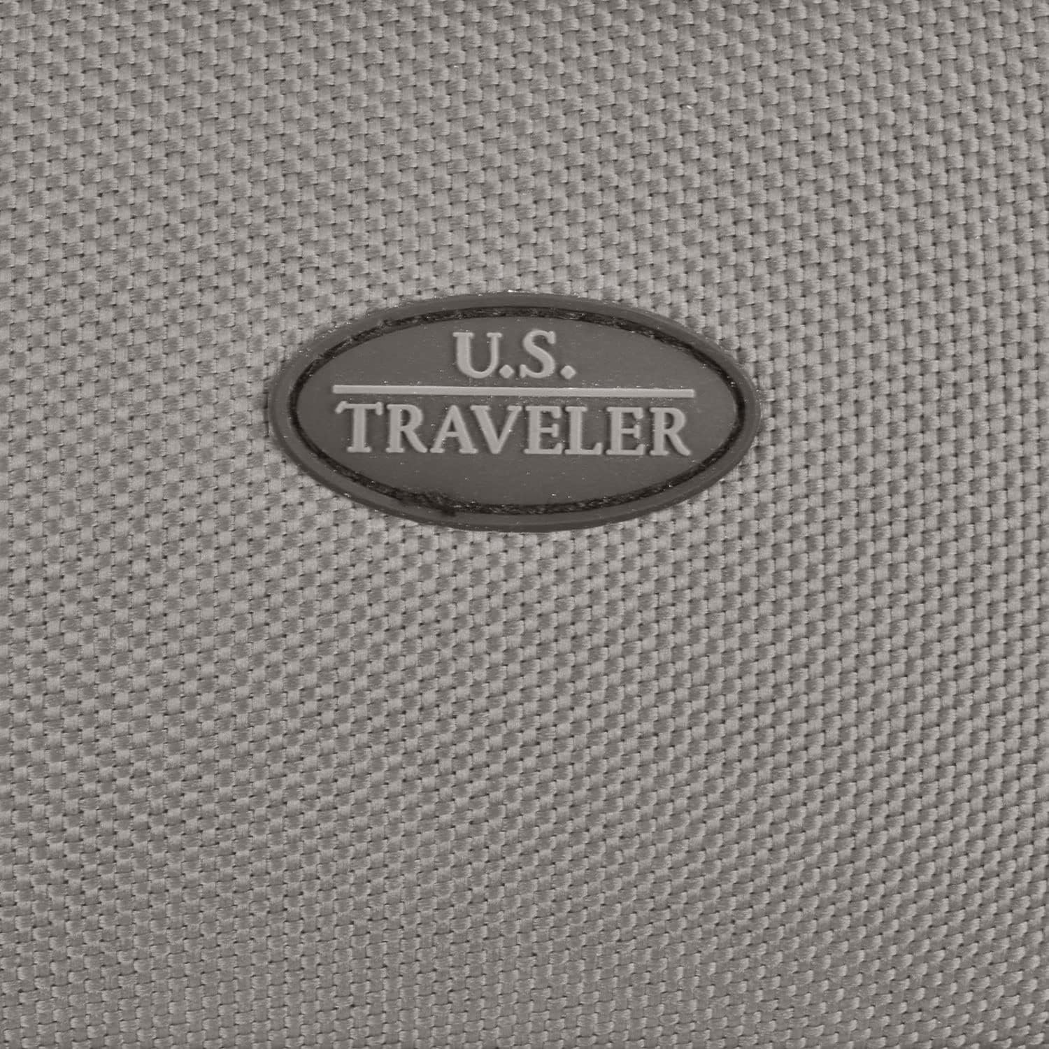 U.S. Traveler Rio Rugged Fabric Expandable Carry-on Luggage, Grey, Set - Image 10