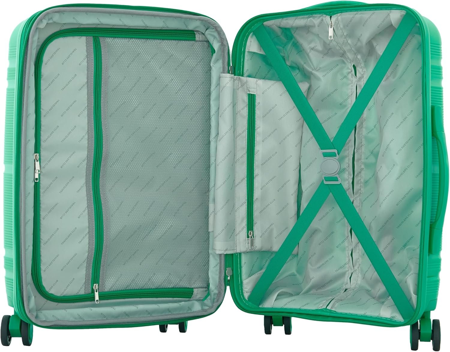 Travelers Club Astralnaut Hardside Expandable Spinner Luggage, Mint, 20" Carry-On - Image 6