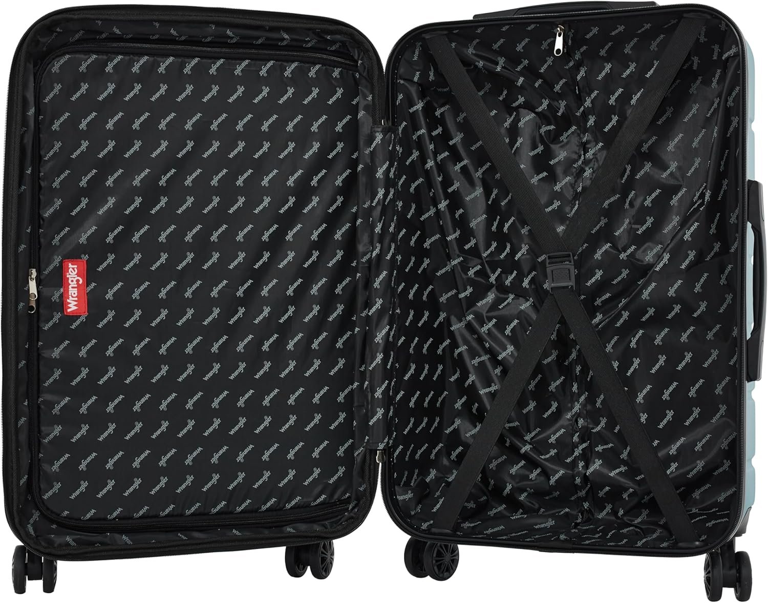 Wrangler Maverick 3 Piece Luggage Set, Blue Heaven, 45.72 cm x 27.94 cm x 71.12 cm - Image 10