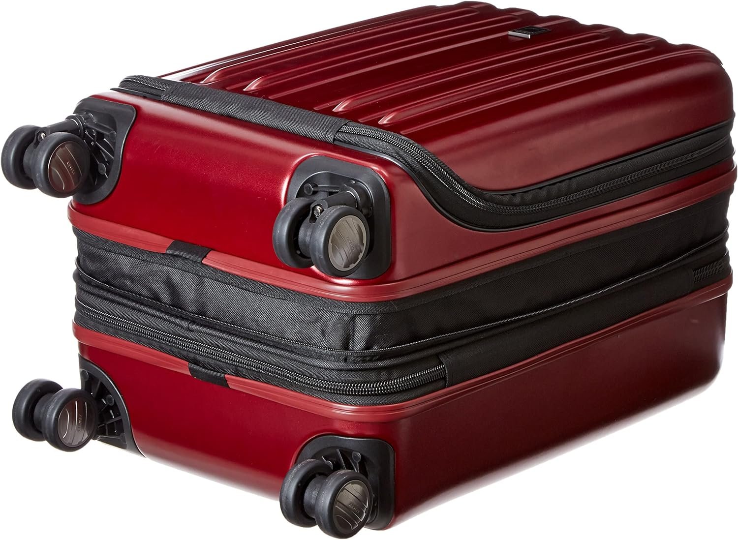 DELSEY PARIS Titanium Hardside Expandable Luggage with Spinner Wheels Carry-On Luggage, Black Cherry Red, Carry-On 19 Inch - Image 6
