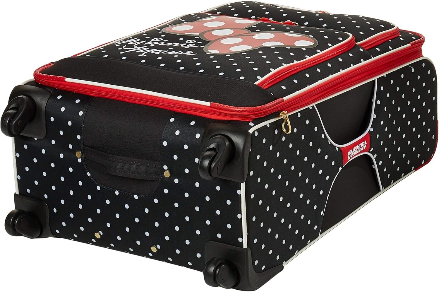 American Tourister Disney Softside Luggage with Spinner Wheels, Minnie Mouse Red Bow, Checked-Large 28-Inch - Image 6