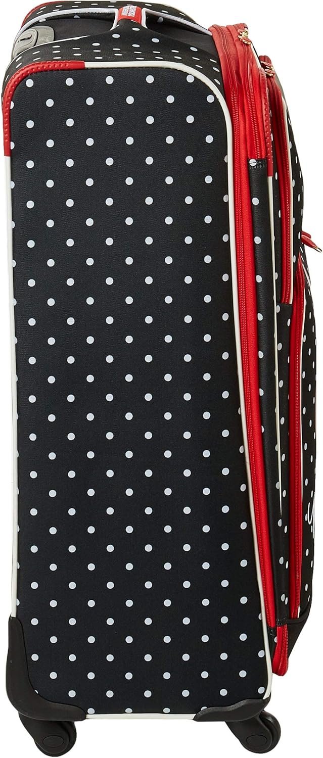 American Tourister Disney Softside Luggage with Spinner Wheels, Minnie Mouse Red Bow, Checked-Large 28-Inch - Image 5