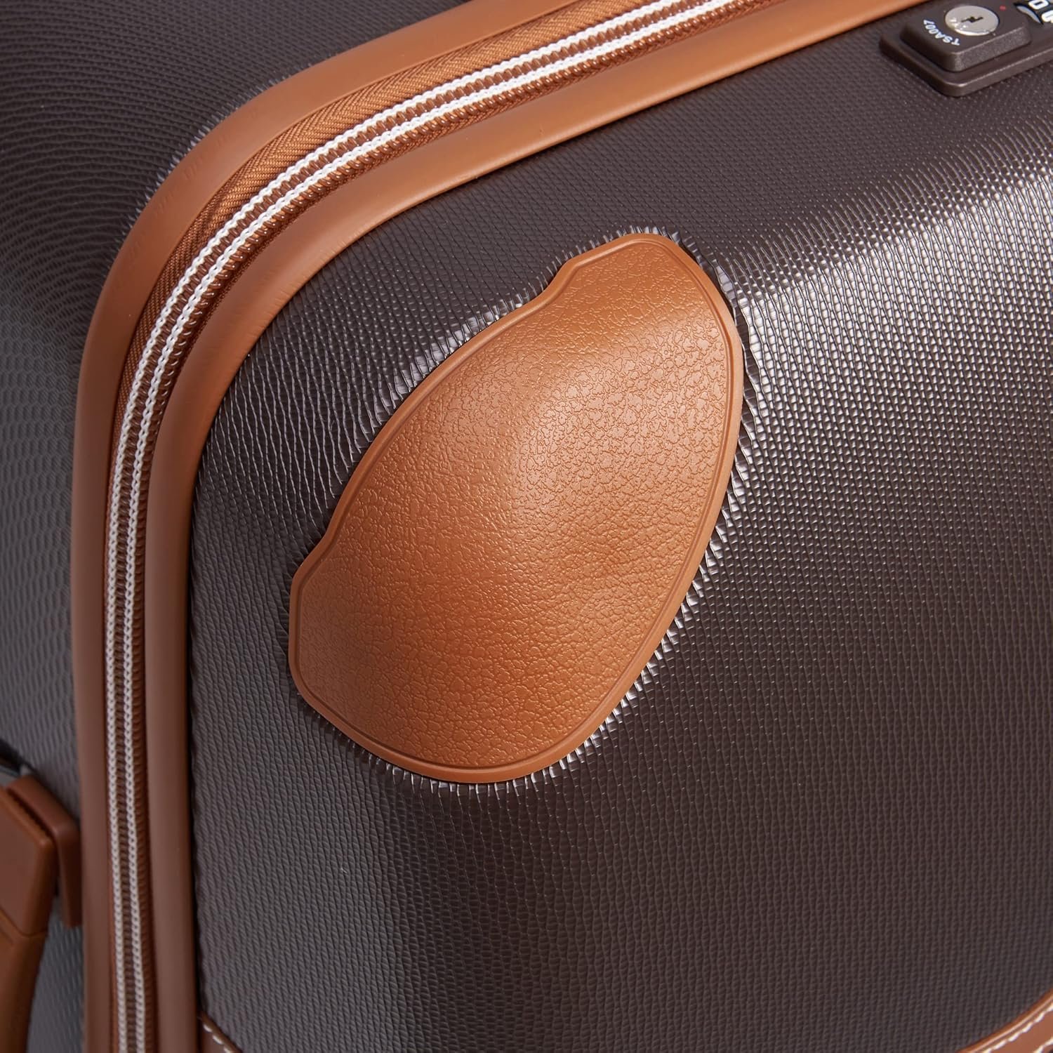 DELSEY PARIS Chatelet Air 2.0 Hardside Luggage with Spinner Wheels, Chocolate Brown, Checked-Medium 24 Inch - Image 15