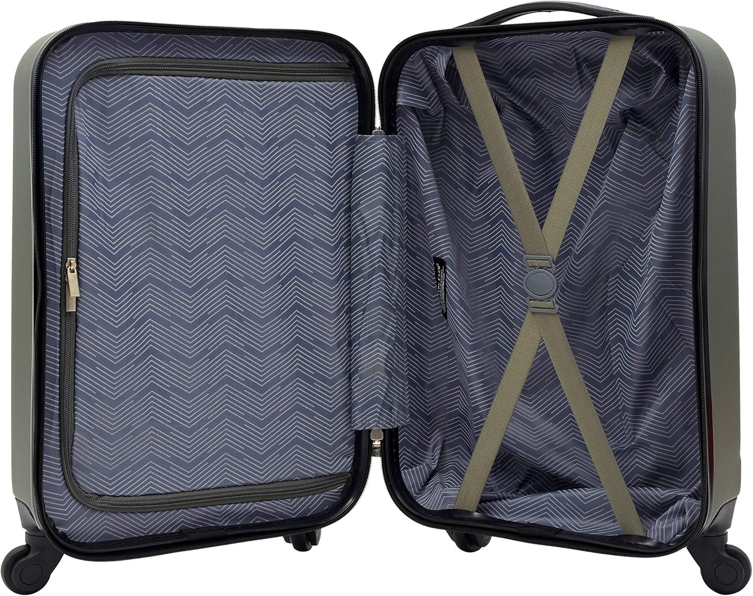 Travelers Club Cosmo Hardside Spinner Luggage, Fern Green, Carry-On 20-Inch - Image 6